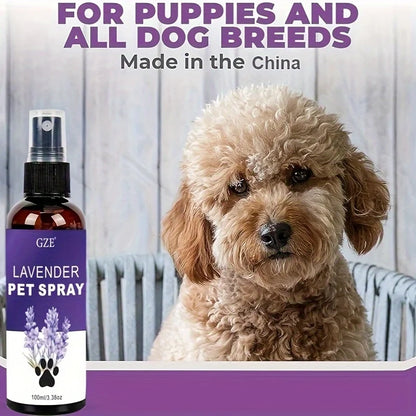 GZE Lavender Cat and Dog Repellent Spray - Natural Pet Repellent for Indoor and Outdoor Use - Long Lasting Formula for Training