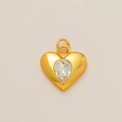 1 Love Blessing Series Pendant Accessory from Europe and America, DIY Accessory Gold Plated and Color Preserved