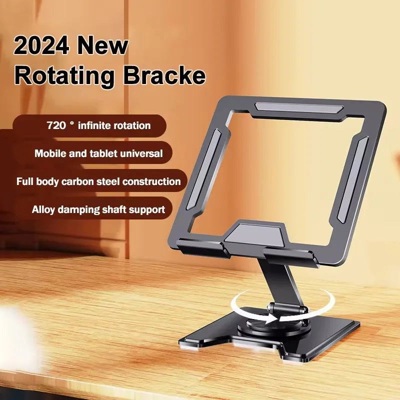 Tablet Holder Rotatable Hollow Tablet Stand Laptop Holder Tablet Mount Tablets Mount Bracket Stable & Foldable For Offices