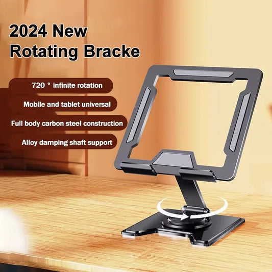 Tablet Holder Rotatable Hollow Tablet Stand Laptop Holder Tablet Mount Tablets Mount Bracket Stable & Foldable For Offices