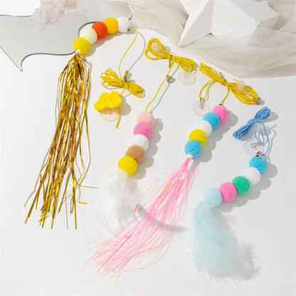 Interactive Cat Toy Hanging Simulation Cat Game Funny Self-hey Toys for Kitten Playing Teaser Wand Games Cat Supplies