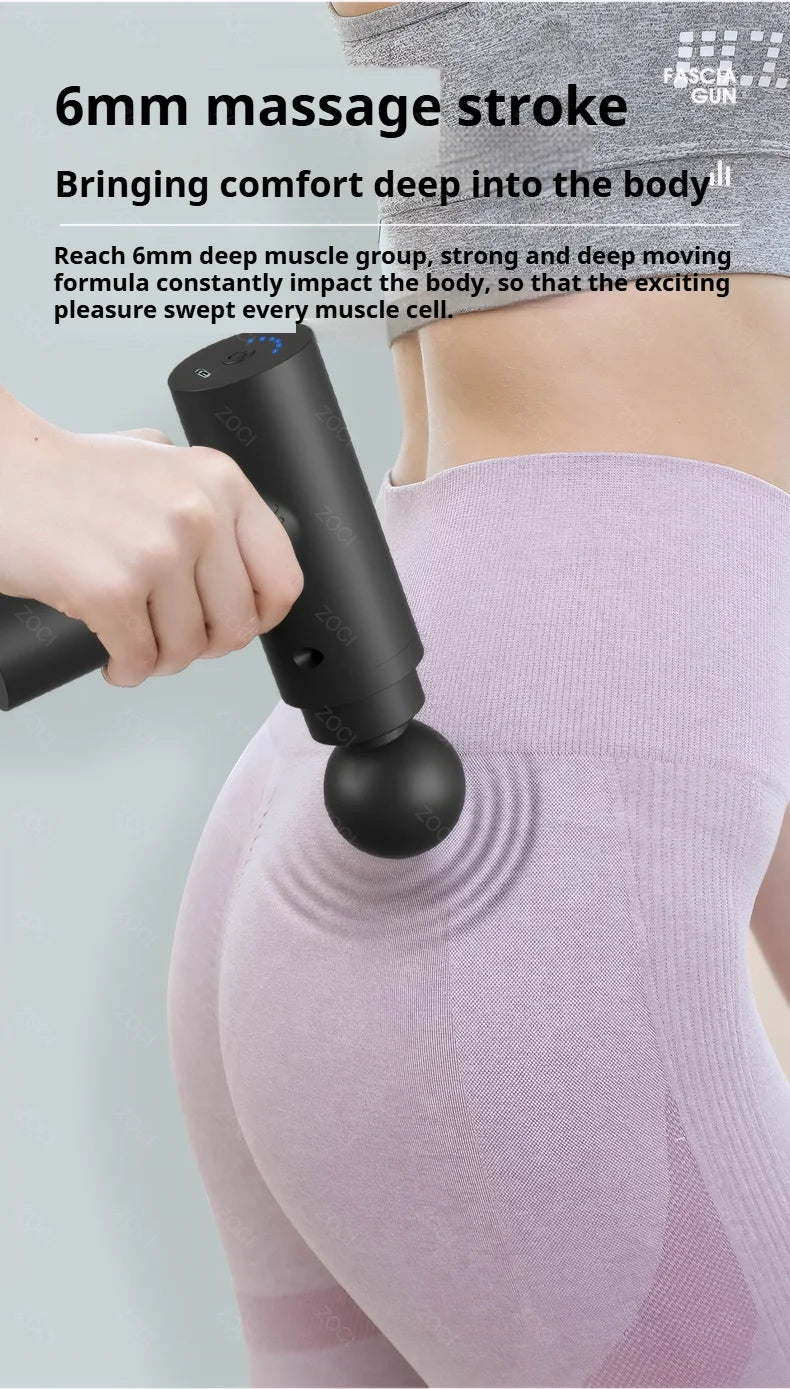 Portable Mini Fascia Gun Handheld Massage Gun Vibration Muscle Massager Deep Tissue Massager for Body Back Neck Leg Foot