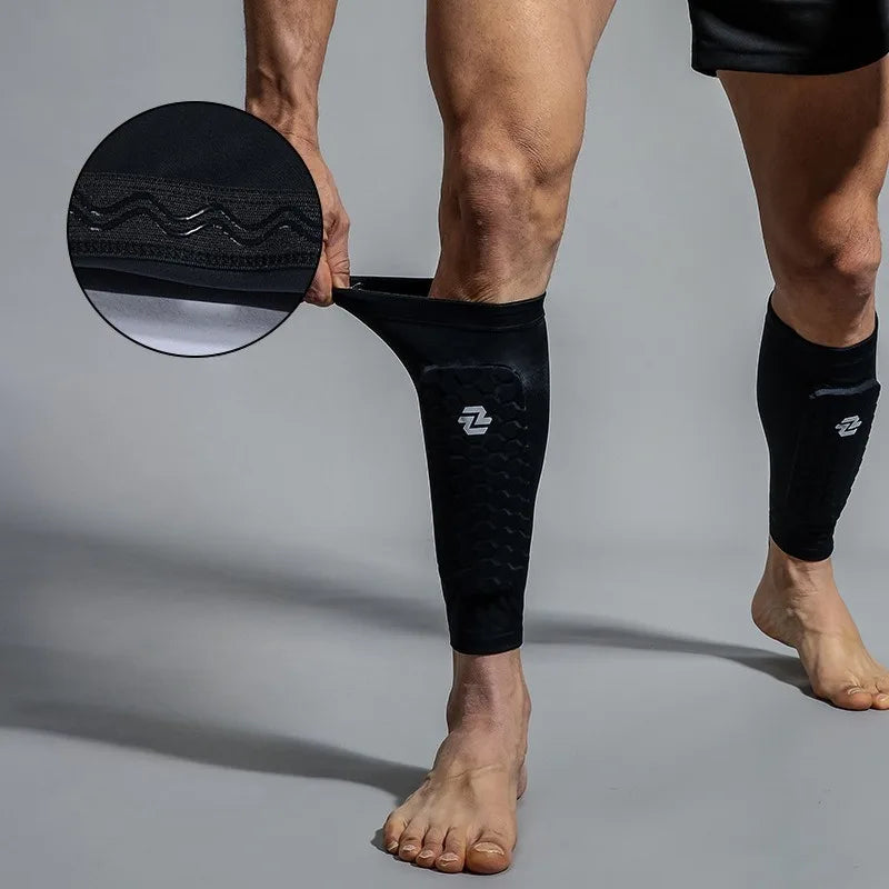 1PCS Professional Antislip Leg Socks Outdoor Sports Calf Football Leg Guard Cover Anticollision Leg Protection Socks Leg Sleeve