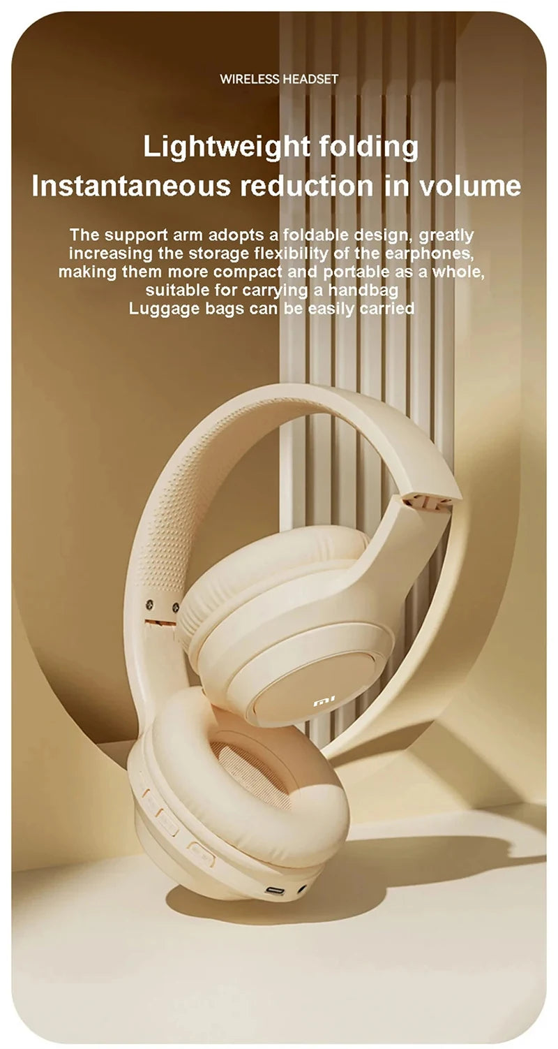 Xiaomi Mijia Wireless Headphones Bluetooth 5.3 Headset Head Mounted Noise Cancelling Sport Earbuds Earphones For Running