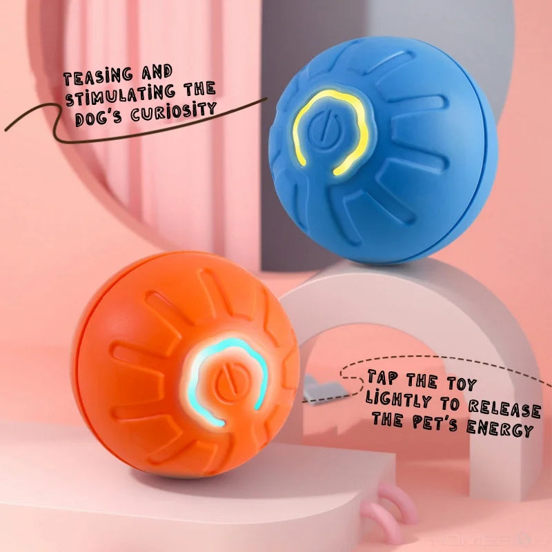Smart Jumping Ball Pet Toy Auto-Moving Chew-Resistant with USB Charge for Dogs Cats Interactive Play