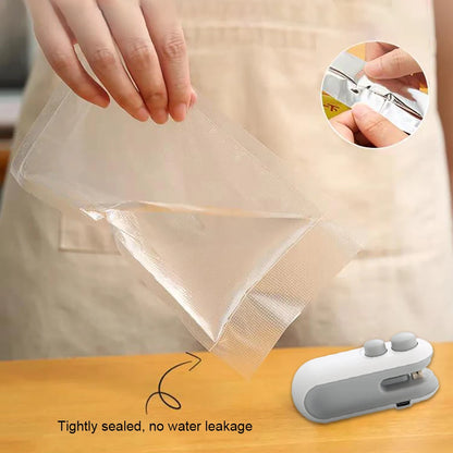 Plastic Bags Sealer Mini Sealing Machine Food Packaging Bag Sealer Portable Heat Bag Sealer Rechargeable Food Bag Thermal Sealer