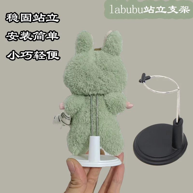 LABUBU Adjustable Metal White Black Doll Dummy Puppet Wrist Stand Holder Bracket Support Dollhouse Accessories Toy Store Display