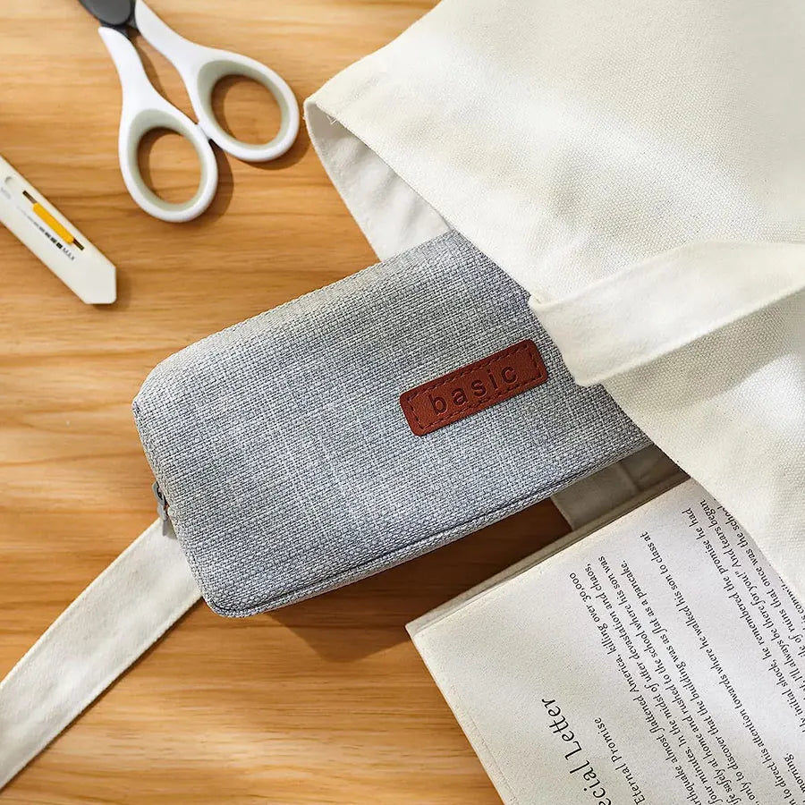 Pencil Case Student Pencil Pouch Cosmetic Bag Office Stationery Korean Organizer For Student School Supplies