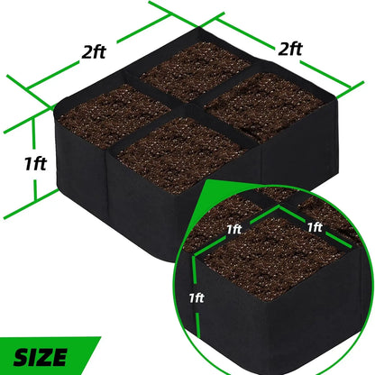 Garden Planting Grow Bag Portable Nursery Vegetable Container Giant Outdoor Planters Gardening Supplies Pots for Plants Big Size