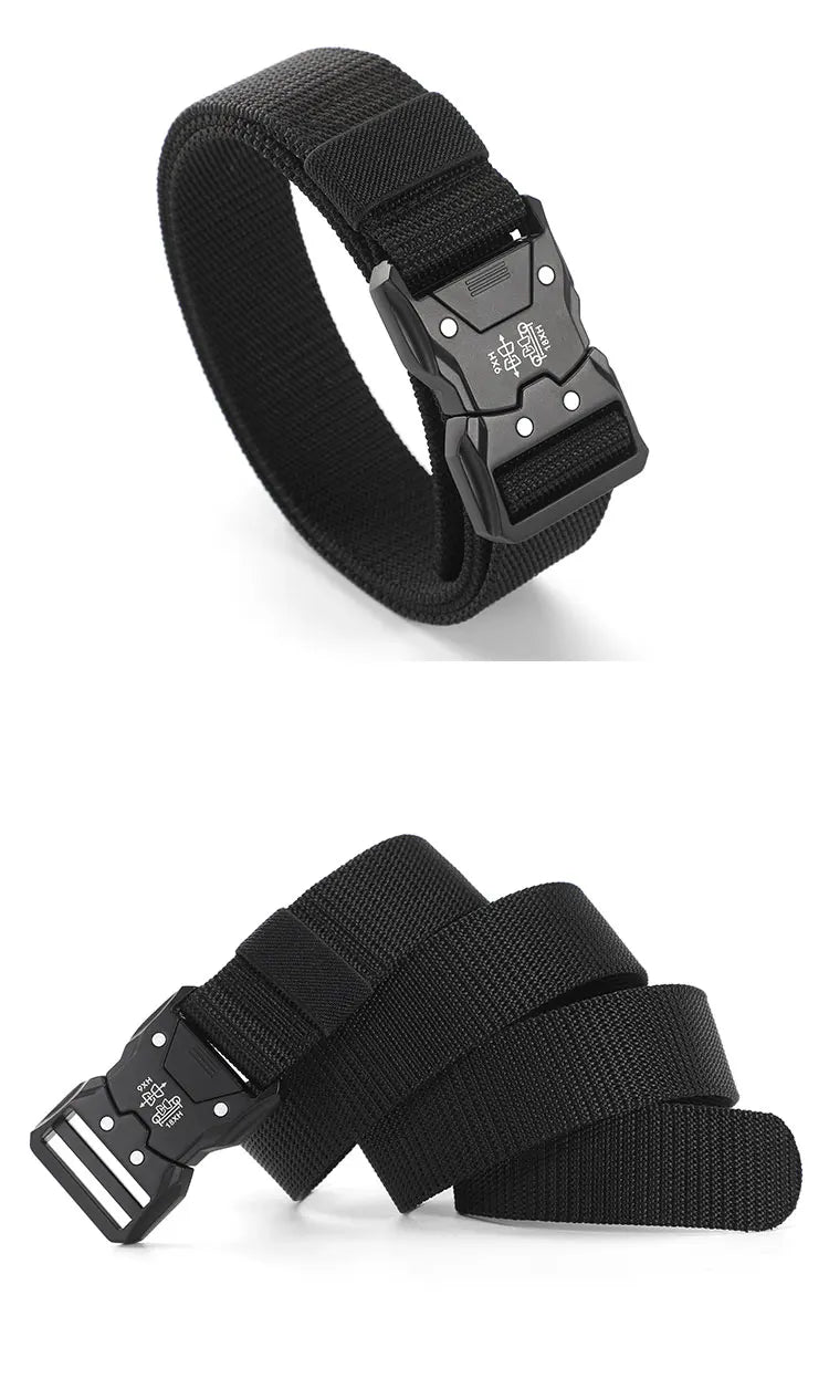 High Quality Tactical Belt Outdoor Work Training Belt Woven Belt Canvas Tactical  Multi Function Combat Belt Denim Belt