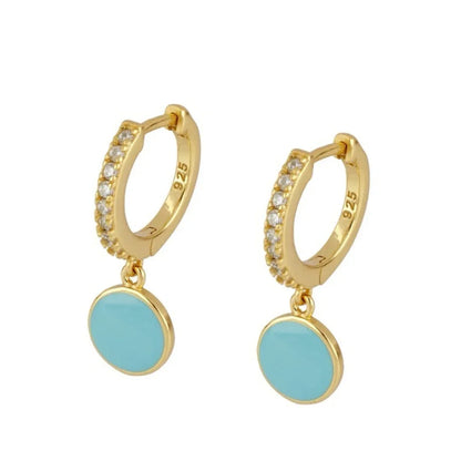 Enamel Earrings Colorful  Chili & Coin Pendant Drop Ear Ring Piercing Pendientes Punk Party Jewelry Modern Women's Earrings 2025