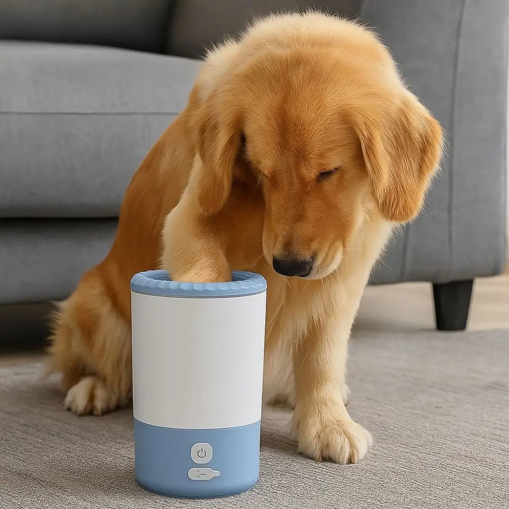 Portable Pet Paw Washer Low Noise Quick Clean Electric Pet Paw Cleaner USB Charging Pet Paw Washing Cup for Cats and Dogs