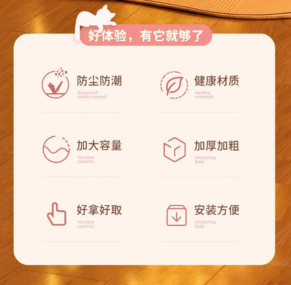 Doll Storage Bucket Transparent Moistureproof Storage Tube for Children's Plush Toys Organizer Home Organization and Storage