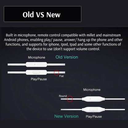 Xiaomi Mijia Smart Earphones Piston 3 Fresh Version In-Ear With Mic Wire Control For Mobile Phone For Xiaomi 5 5s 6 For Iphone