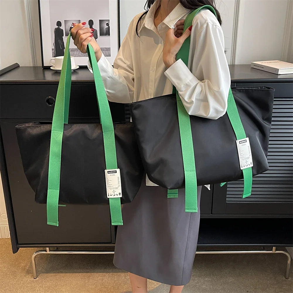 Oversized Tote Bags For Women 2023 Designer Luxury Shoulder Bag Quality Oxford Fabric Multi Pockets Large Capacity Shopper Totes