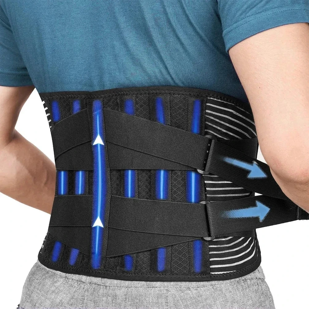 Back Waist Lumbar Support Belt Orthopedic Brace Posture Men Women Corset Spine Decompression for Waist Traine Tighten Abdomen