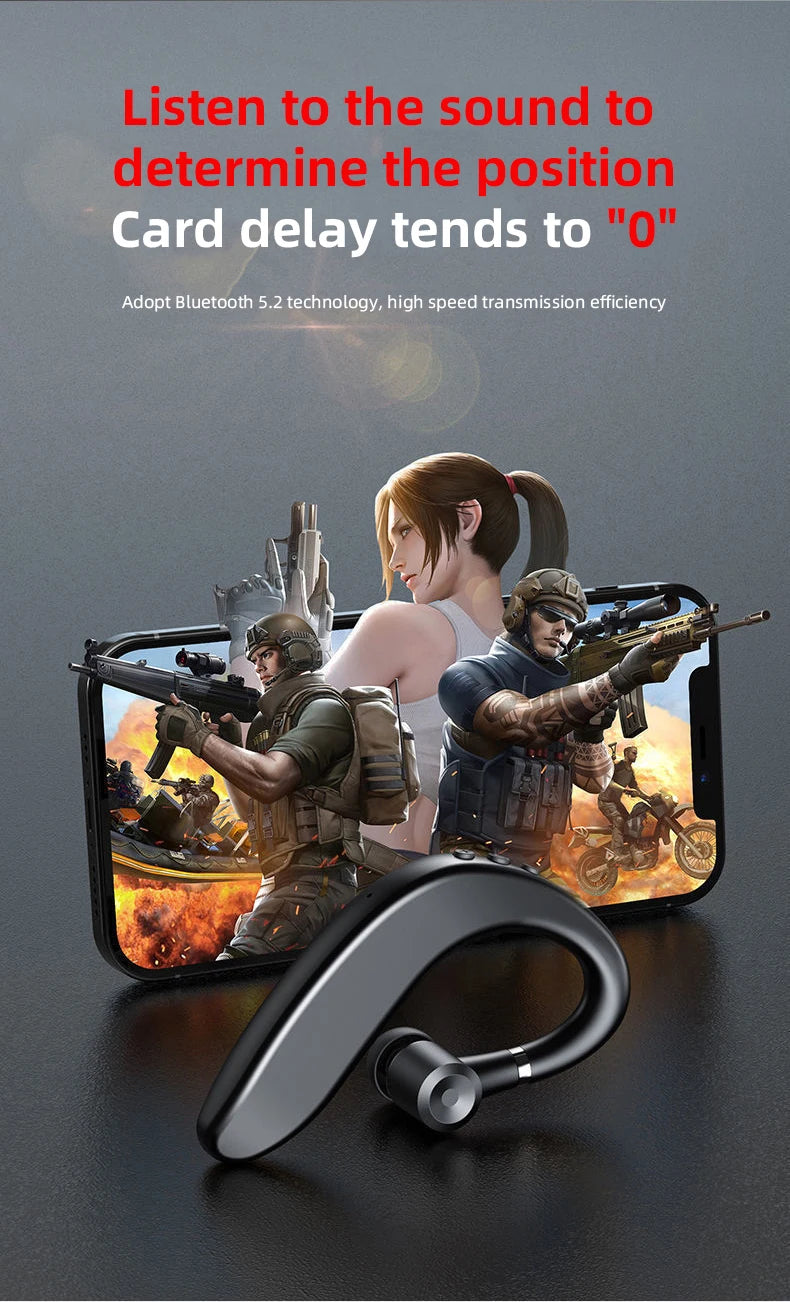 Wiereless5.0 Bluetooth Headset HandsFree Wireless Business Headset Driver Call Sports Headset for Huawei Xiao