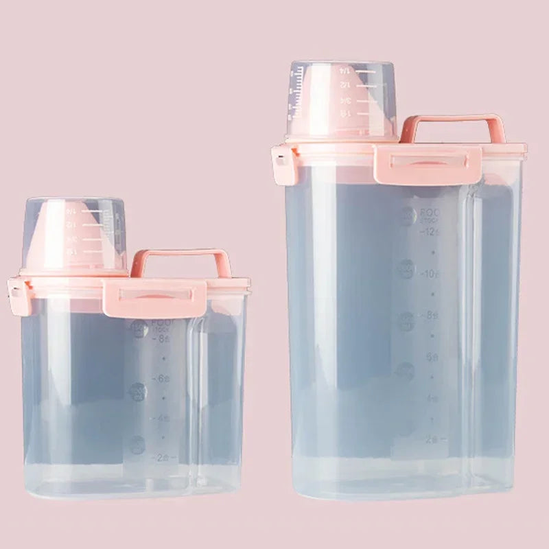 Dog Food Box Cat Food Storage Cat Feeder Bucket Pet Feed Container Food Storage Barrel Pet Food Container Airtight Sealing Box