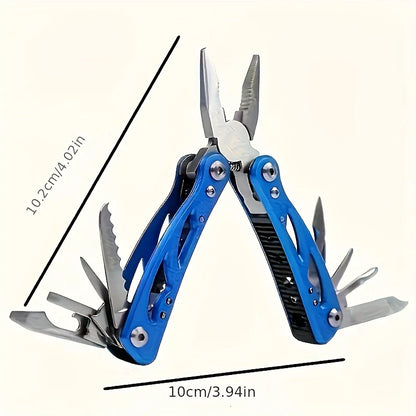 Camping Gear Outdoor Survival Stainless Steel 9 In 1 Portable Multi Tool Plier Camping Accessories Portable
