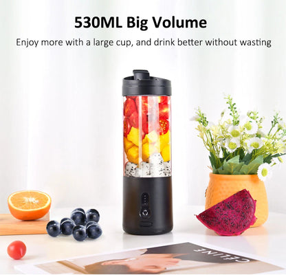Portable Bottle Blender Electric Fresh Juice Blender Mini Fruit Juicer Blender Rechargeable Smoothie Mixer Juice Making Machine