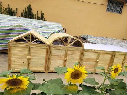 2TOE kindergarten outdoor preservative wood storage cabinet locker waterproof mildew-proof carbonized wood cabinet school wooden