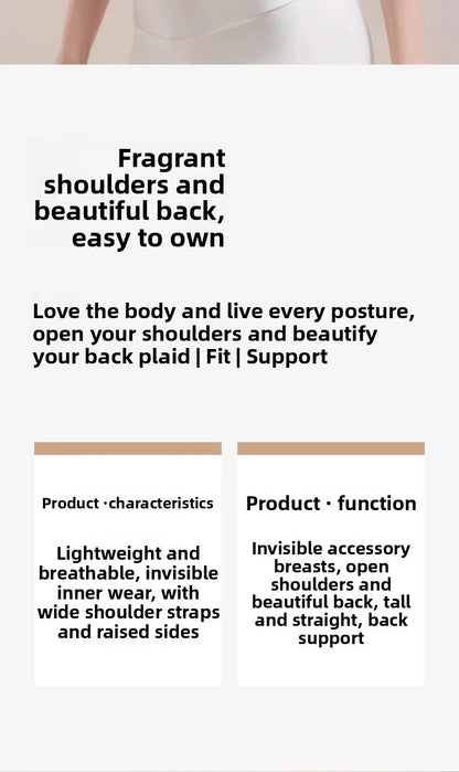 Posture Corrector for Adults - Adjustable Back Brace To Straighten Spine Improve Shoulder Alignment Kyphosis Correction