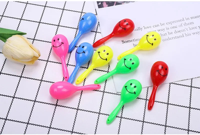 10Pcs Cartoon toddler toys, sand hammer toys, learning toys, party cheering instruments, creative toys and small gifts