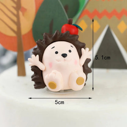 Happy Farm Cake Decoration Farm Critters Cake Topper Horse Chickens Piglet Farm Cabins Boy Girl One Birthday Cake Decorations