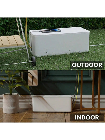 3 Pcs/Set Cable Management Boxes Organizer Strip Charger Wire Cable Storage Box Dust Large Storage Wires Keeper Holders