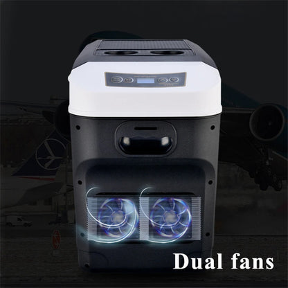 28L Car Home Auto Refrigerator Mini Fridges DC12/24V Freezer Cooler Heater Keep Warm Fresh for Car Home Pinic Camping AC110/220V