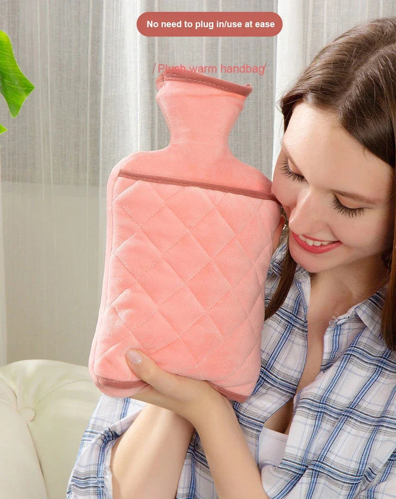 1PC Hot Water Bottle 1000ml Water Filled Winter Hot Water Bag Hand and Foot Thermos Hot Water Bottle Hot Water Accessories