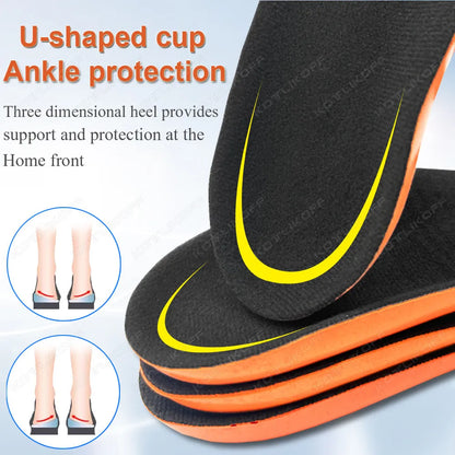 Best Heel Inserts For Plantar Fasciitis Flat Feet Arch Support Orthopedic Insole Elastic Shock Absorption Sneakers Half Shoe Pad