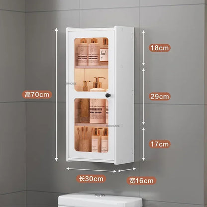 Open Cabinets Towel Cabinet Storage Bathroom Furniture Vanity Sink Narrow Double Washbasin Shelf Locker Wall Pharmacy Floor Wc