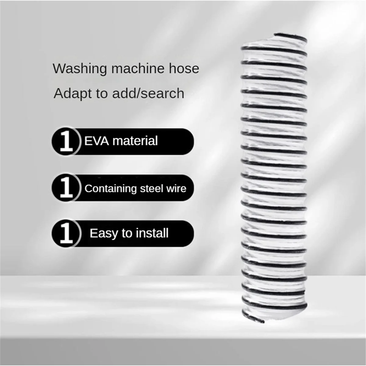 2pcs for Floor Series / Series Floor Scrubber Universal Sewage Pipe Spiral Hose Floor Brush Connecting Pipe