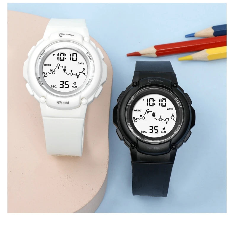 Kids Sport Watches Alarm Stopwatch Children Digital Watch For Boys Girls 30M Waterproof Cartoon Student Electronic Wristwatch