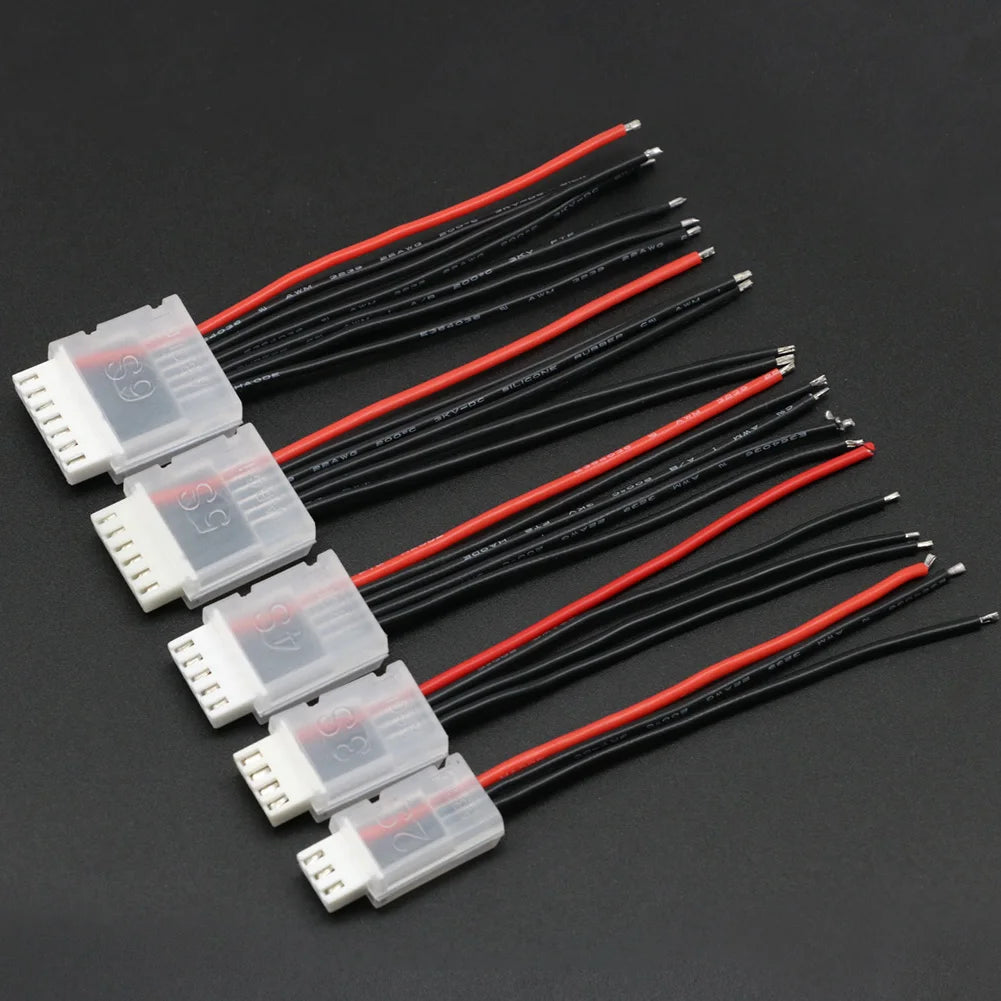 20pcs/lot 2S 3S 4S 5S 6S JST-XH Balanced head protection Balance Plug Savers AB Clip for Rc Lipo Battery
