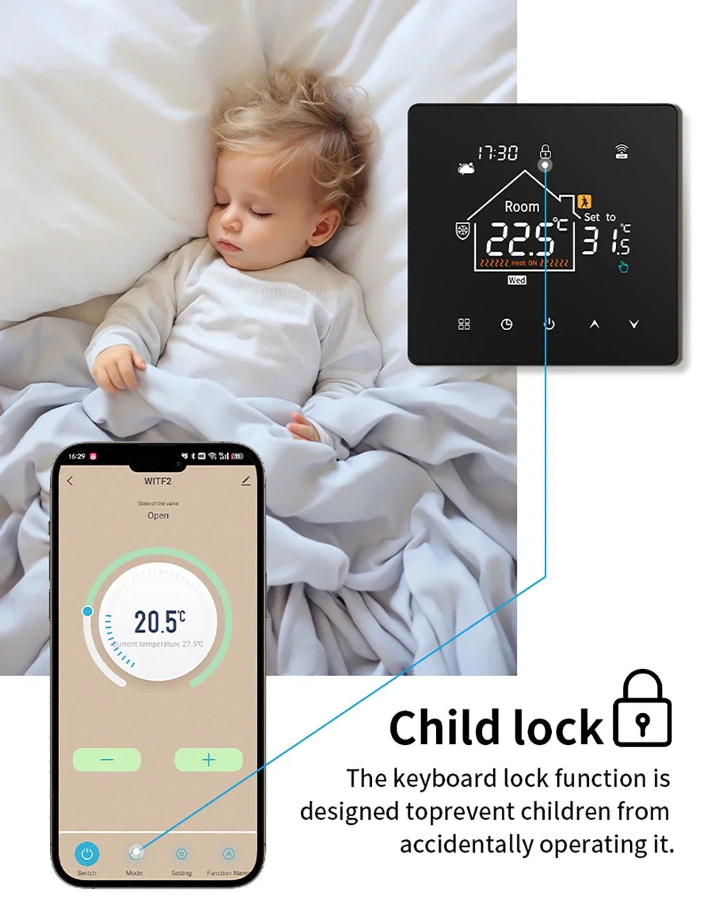 Smart Home Assistant Digital Temperature Controller Water Heater for Home Automation Thermostat Boiler Zigbee Thermostatic Tools