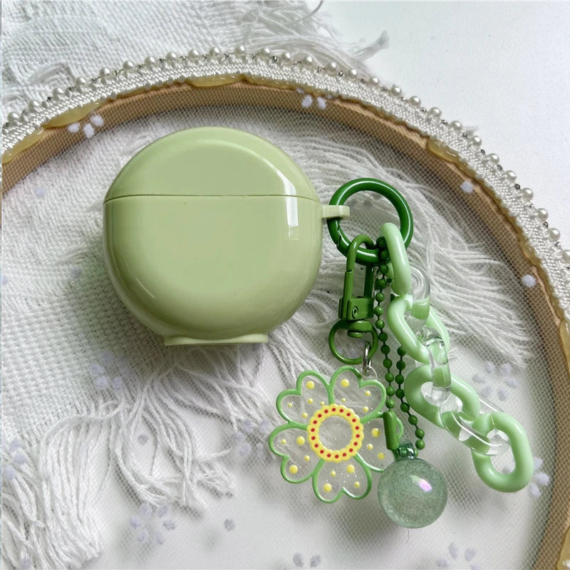 Cute Keyring Case for Lenovo HT38 Protective Cover Wireless Bluetooth Headphone Case for Lenovo HT38 Earbuds Cover