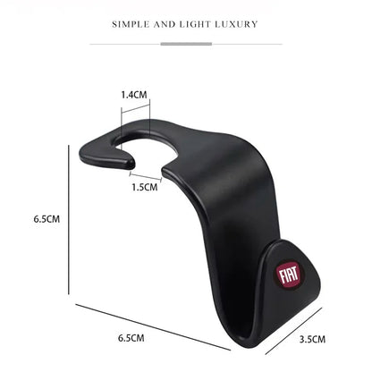 Car Seat Back Hooks Vehicle Clips Durable Hanger For FIAT 500 Grande Stilo Freemont Punto Astra Bravo Ducato Centoventi Fiorino