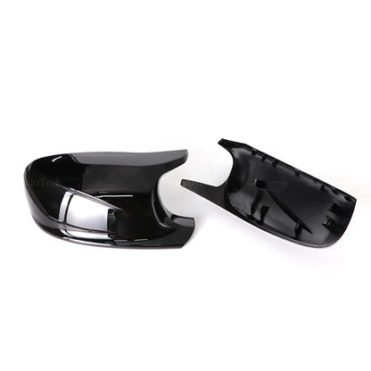 M Style Look Rearview Mirror Cover Cap Carbon Fiber Look Black for BMW  X3 F25 X1 E84 Pre-LCI 2010 2011 2012 2013 Case