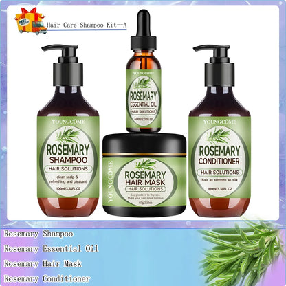 Rosemary Hair Essential Oil hair mask shampoos set Repair Hairs Damage Prevent Hair Loss Smooth Hairs Nourish Hair Care Oil 2025