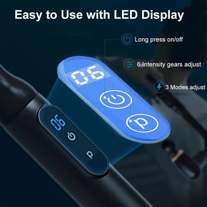 Portable Deep Tissue Massage Gun with U-Shaped Handle for Neck Back Shoulder Leg Pain Relief Home Gym Travel Use