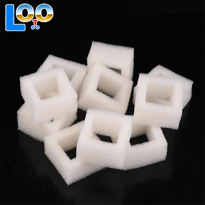 10Pcs Cat Water Fountain Water Pump Foam Filters Compatible With Square Dispensers Pre-Filtered For Fresh & Clean Drinking Water