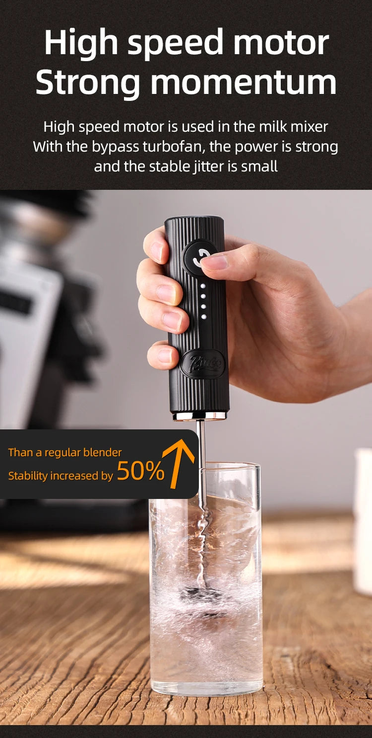 Bincoo New Milk Foamer Coffee Whisk Mixer Electric Blender Egg Beater Mini Frother Handle Stirrer Cappuccino Maker Cooking Tools