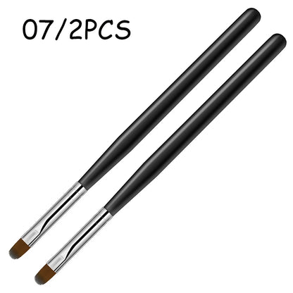 1-9PCS Nails Art Brush Pen 3D Tips Pattern Phototherapy Acrylic UV Gel Extension Builder Coating Painting Pen DIY Manicure Tools