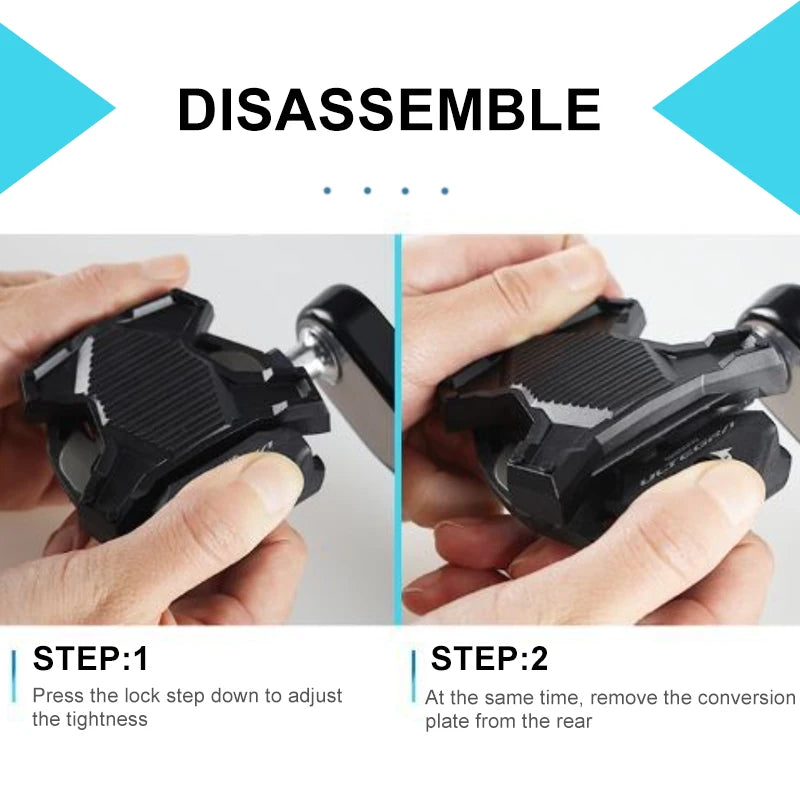 Road Bike Pedals Cleats for SPD/LOOK/KEO Cleat Set Self-lock Pedal Converter For Look Keo Bicycle Platform Adapter Pedal Cleat