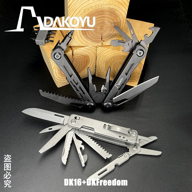 DAKOYU Outdoor Multifunctional Folding Multifunctional Tools Camping Equipment Portable EDC Detachable Large Scissors