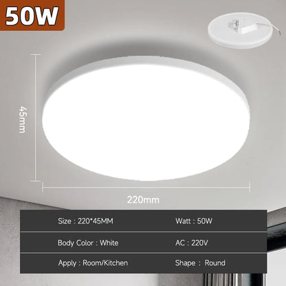 LED Ceiling Lamps Modern Ceil Light 18/30/40/72W Led 220V Ceiling Lights Round Living Room Bedroom Indoor Kitchen Lighting Lamp
