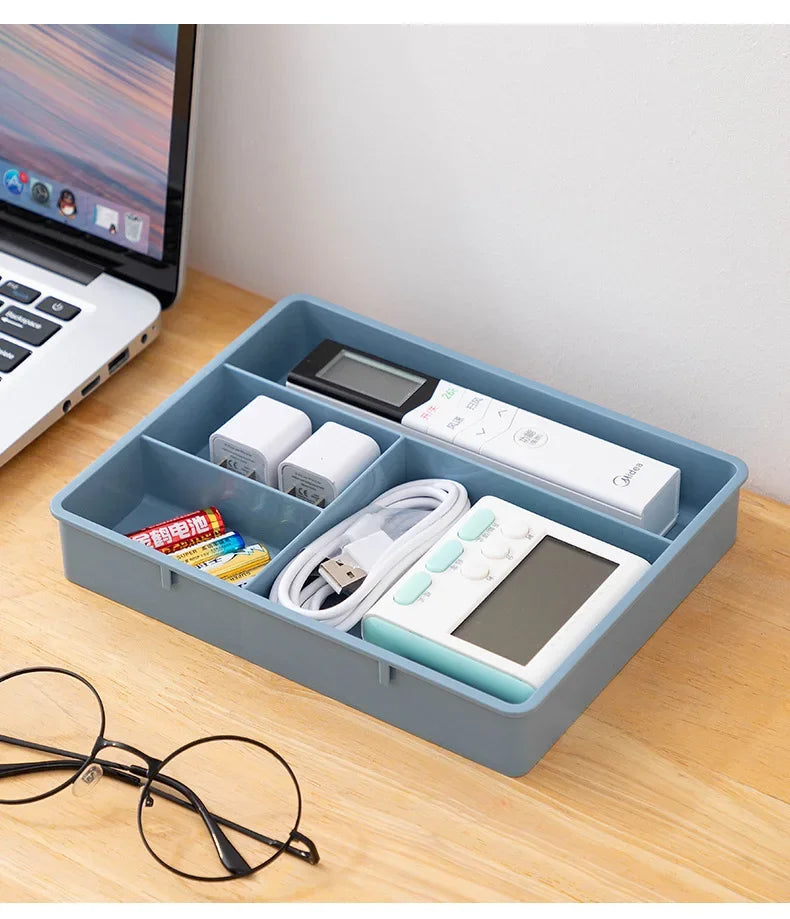 Desk Drawer Organizer Stackable Multi-cell Storage Box Tray Dressing Table Jewelry Organizer Makeup Organizer For Home Office
