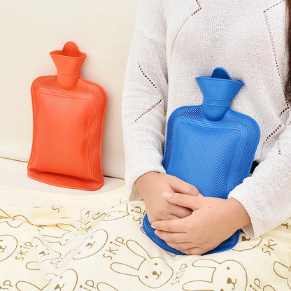 500/1000ml Water Injection Rubber Hot Water Bottle Thick Hot Water Bottle Winter Warm Water Bag Hand Feet Warmer Water Bottle